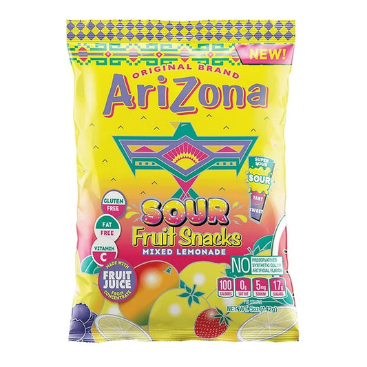 Arizona Sour Fruit Snacks Mixed Lemonade