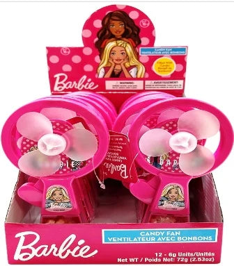 Exclusive Brands Barbie Candy Fan Candy - 12ct