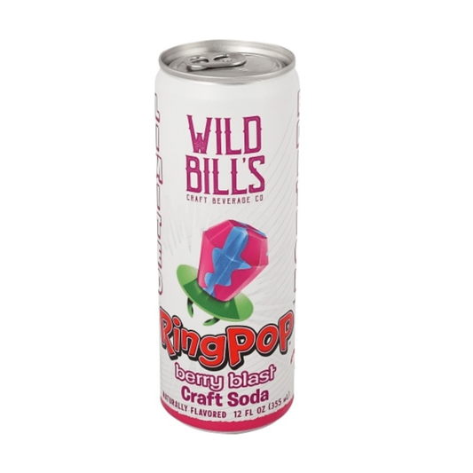 BEVERAGE - Wild Bill Soda Ring Pop - Berry Blast 12 fl oz (355ml) x 12 Units