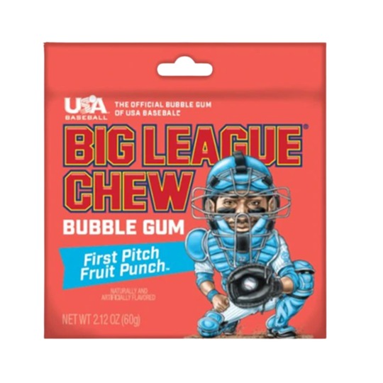 Big League Chew - Bubble Gum - Fruit Punch
