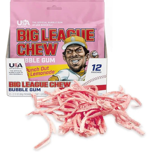 Big League Chew - Bubble Gum - Pink Lemonade