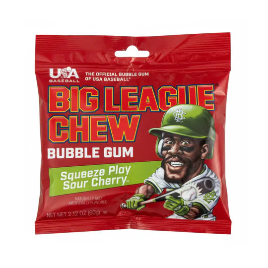 Big League Chew - Bubble Gum - Sour Cherry