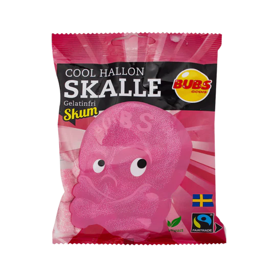 Bubs - Swedish sweets - Skalle - Raspberry