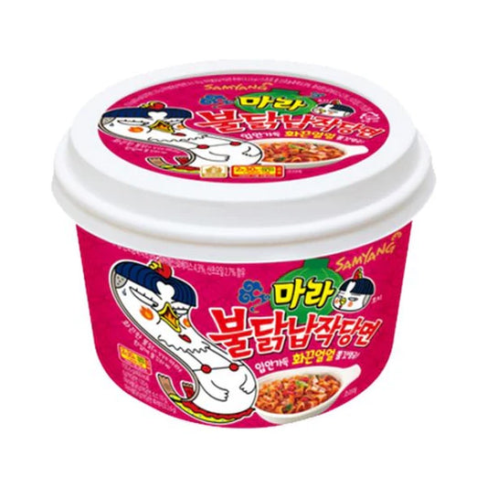 Buldak Dangmyeon Flat Wide Noodle - Mara Buldak 156g