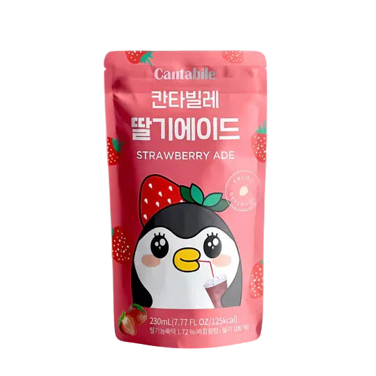 Cantabile – Korea – Beverage Pouches – 230 ml - Strawberry Ade