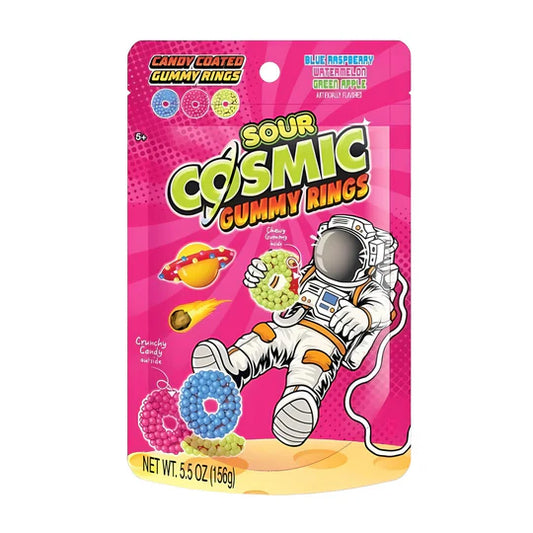 Cosmic Candy - Coated Gummy Rings - Sour