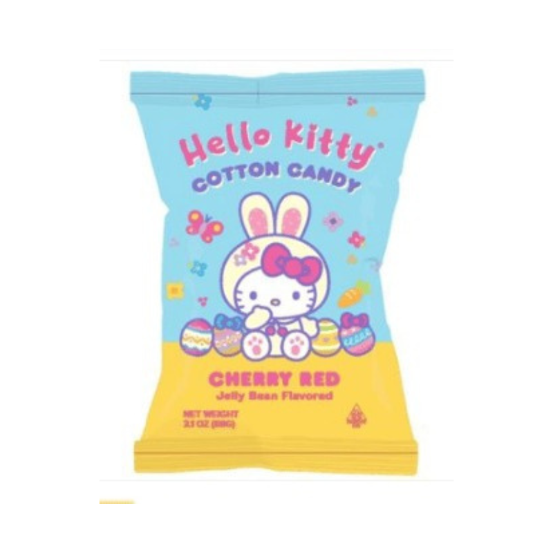 Easter - Cotton Candy - Hello Kitty Cherry Jelly Bean MYLAR BAG - 88g