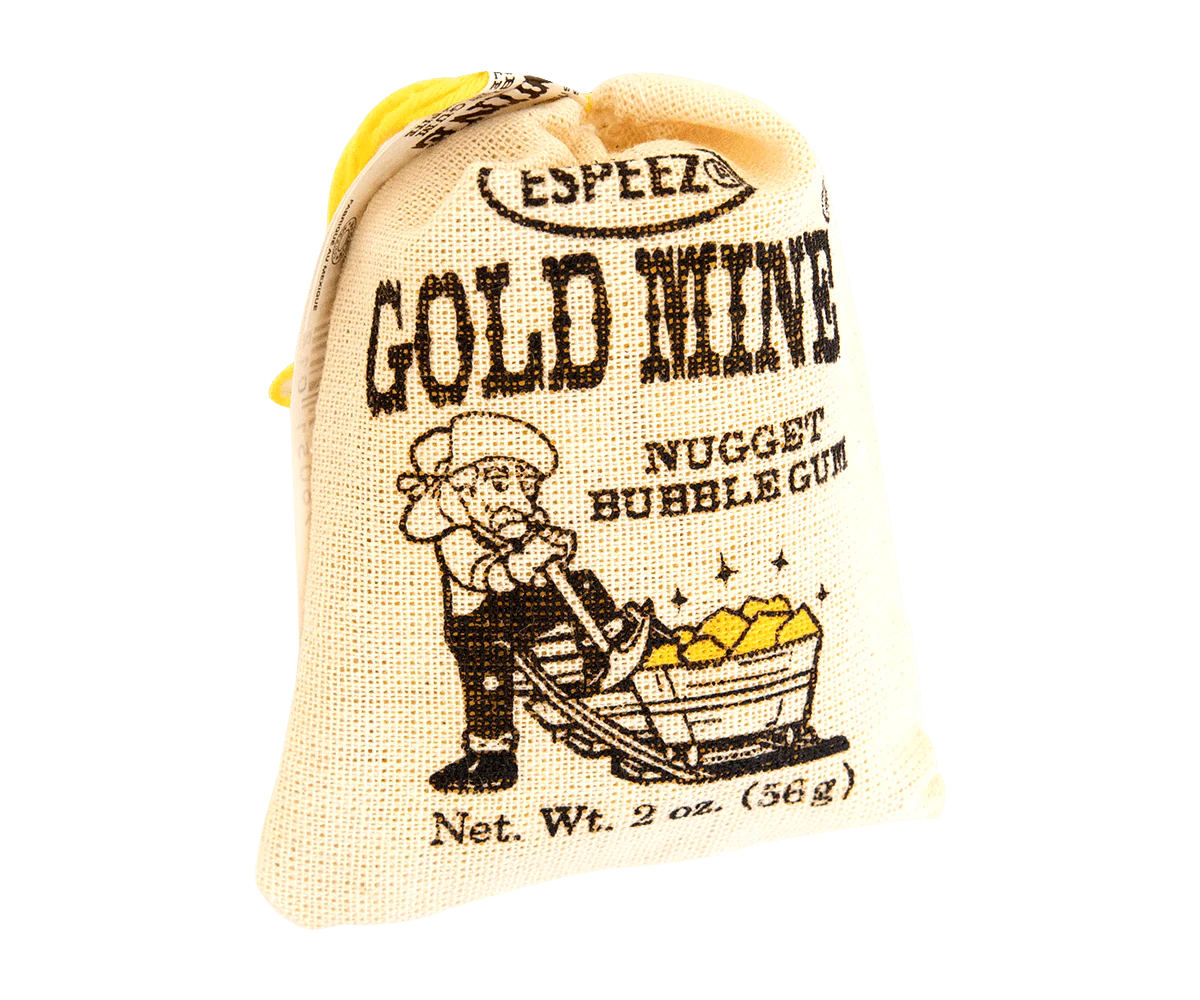 Espeez Gold Mine Nugget Bubble Gum