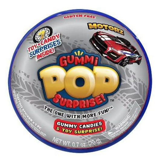 Exclusive Brands Gummi Pop Surprise Motorz Candy - 12ct