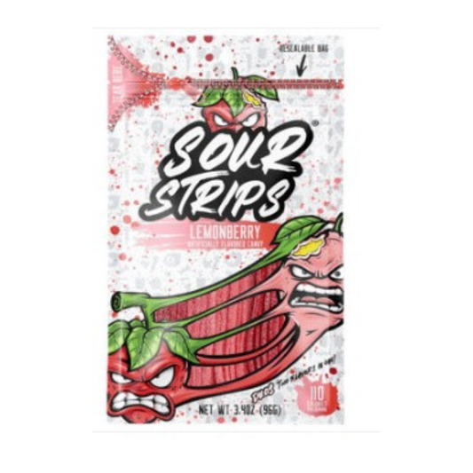 Hershey SOUR STRIPS Peg Bag - DUOS Lemonberry 96g