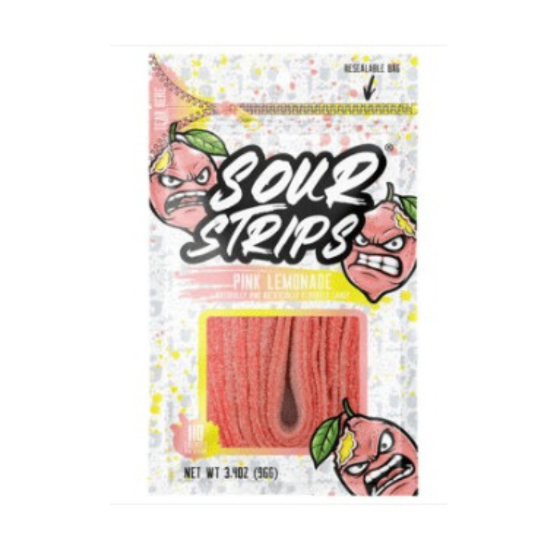 Hershey SOUR STRIPS Peg Bag - Pink Lemonade 96g