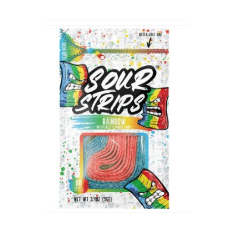 Hershey SOUR STRIPS Peg Bag - Rainbow 96g