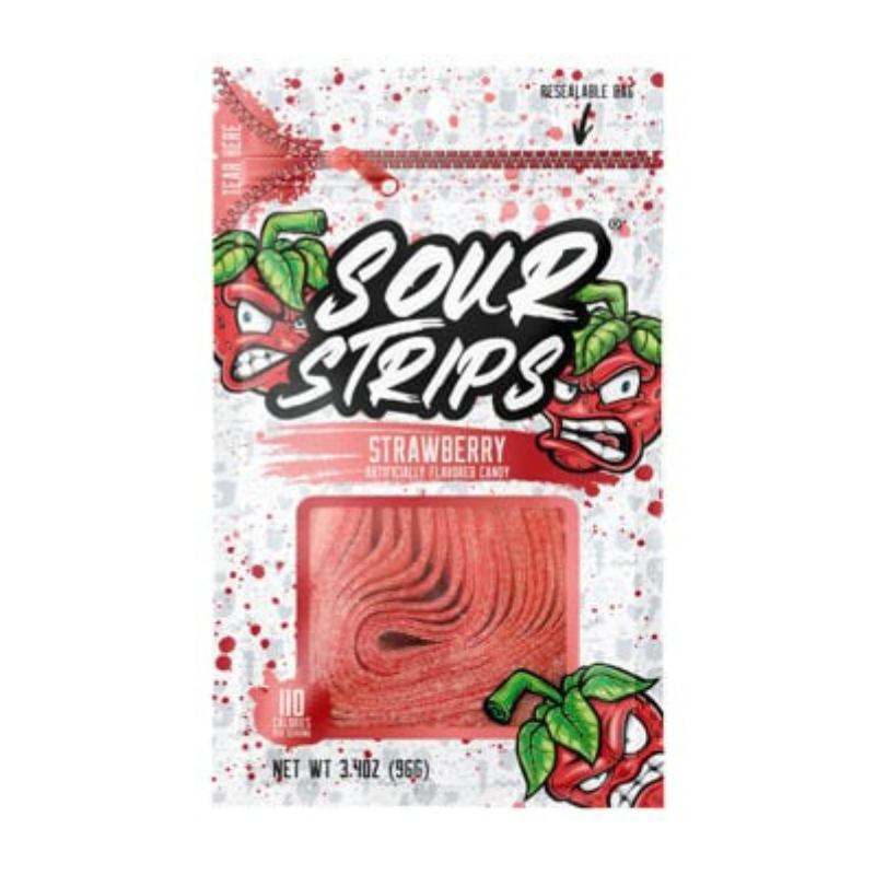 Hershey SOUR STRIPS Peg Bag - Strawberry 96g