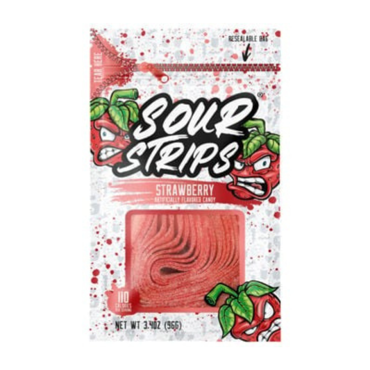 Hershey SOUR STRIPS Peg Bag - Strawberry 96g