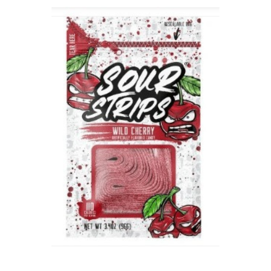 Hershey SOUR STRIPS Peg Bag - Wild Cherry 96g