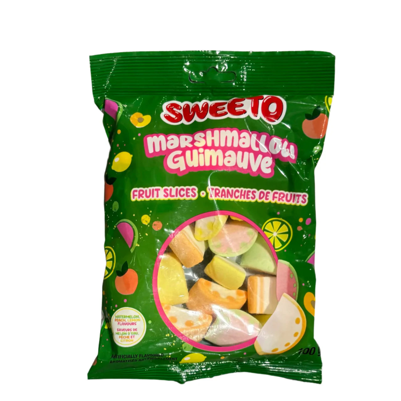 Sweeto Marshmallow Fruit Slices Peg Bag 100g