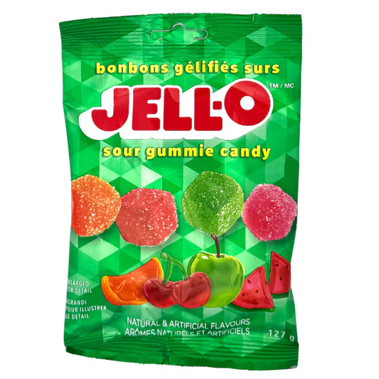Kraft Heinz Jell-O Sour Gummie Candy 127g