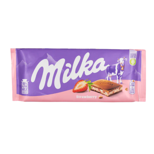 Milka Chocolate Bar - Fraise - 100g