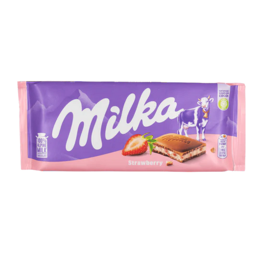 Milka Chocolate Bar - Fraises - 100g