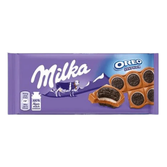 Milka Chocolate Bar - Oreo Sandwich - 92g