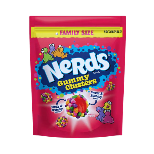 Nerds Gummy Clusters - Rainbow - Family Size - Rainbow (521g)
