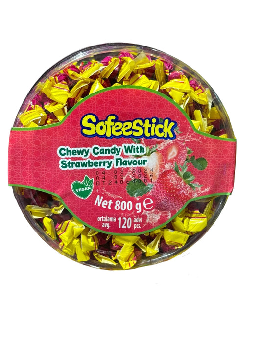 Sofeestick Chewy Candy Strawberry Sticks 800g