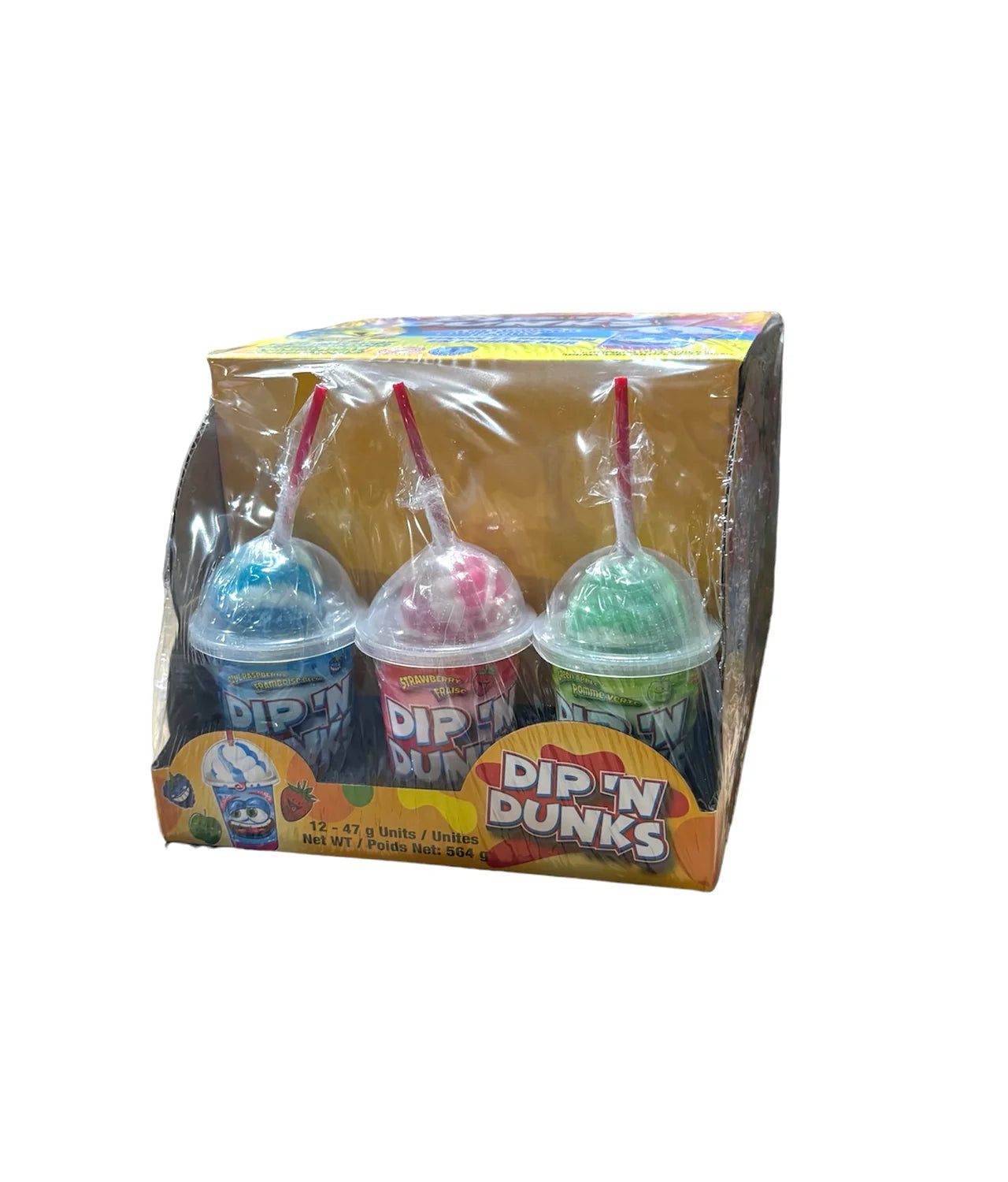 Exclusive Brands Dip’n Dunks Lollipop with Candy Cup - 12ct