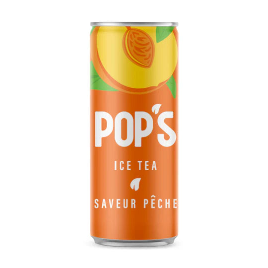 Pop's - Ice Tea - 330ml - Strawberry & Raspberry