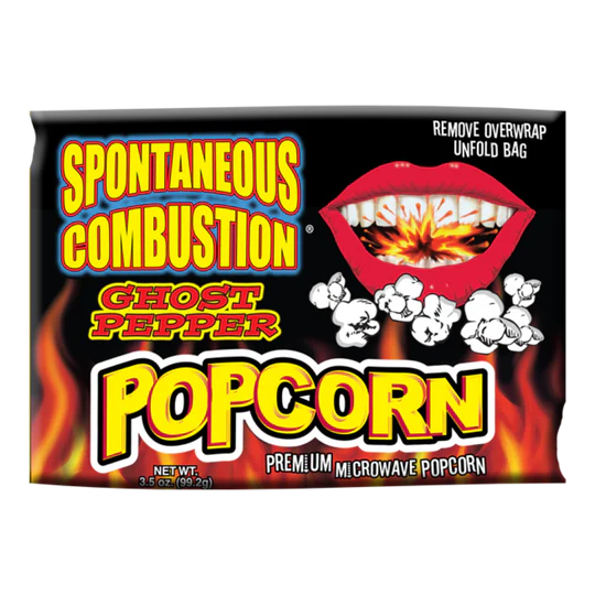 Popcorn Ass Kickin' (99.2g) - Spontaneous Combustion Ghost Pepper