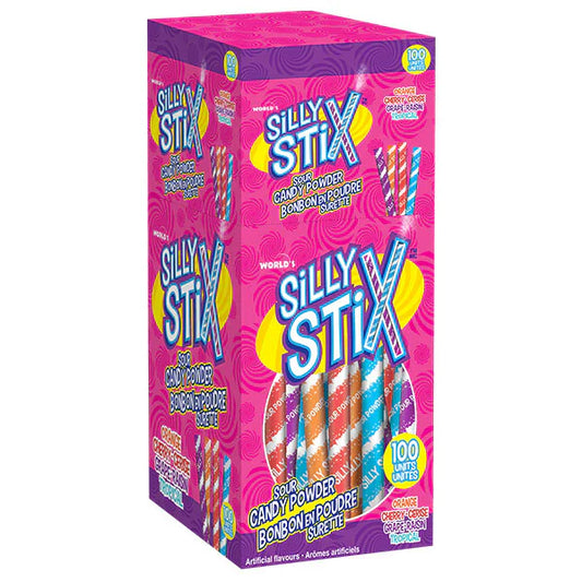 Regal Silly Stix Sour Candy Powder - 100 Units
