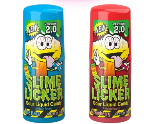 Toxic Waste Slime Licker (Version 2.0) Blue Razz/Strawberry Sour Liquid Candy 60ml