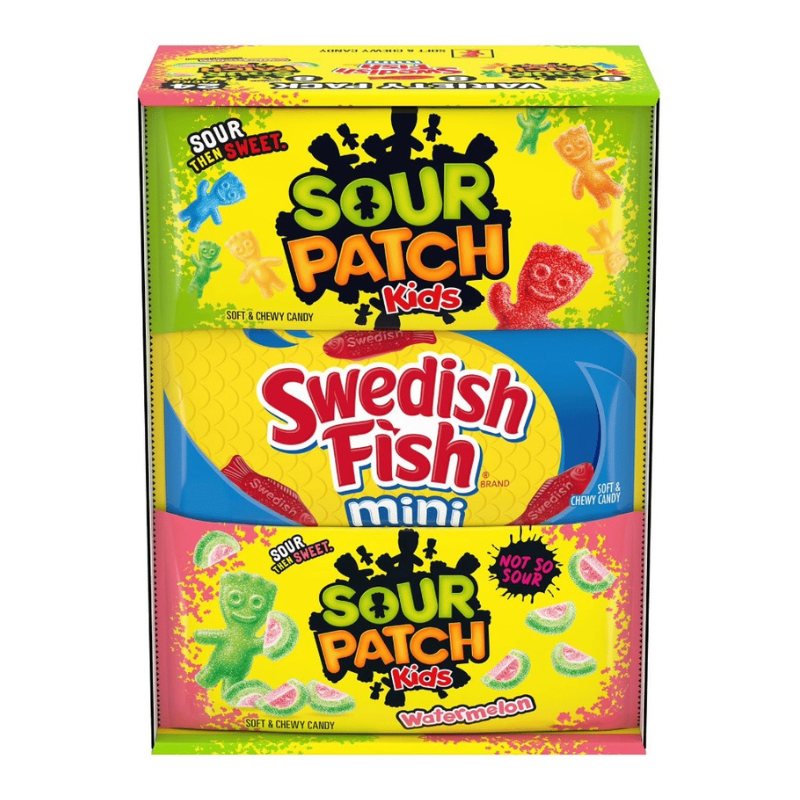 SOUR PATCH KIDS & SWEDISH FISH Variety Pack 2oz 56g