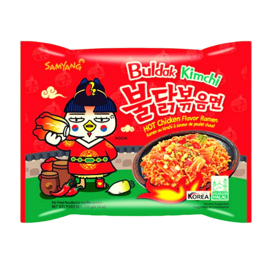 Samyang Buldak Ramen (140g) - Kimchi