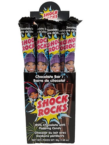 Exclusive Brands Shock Rocks Milk Chocolate Popping Candy - 20ct