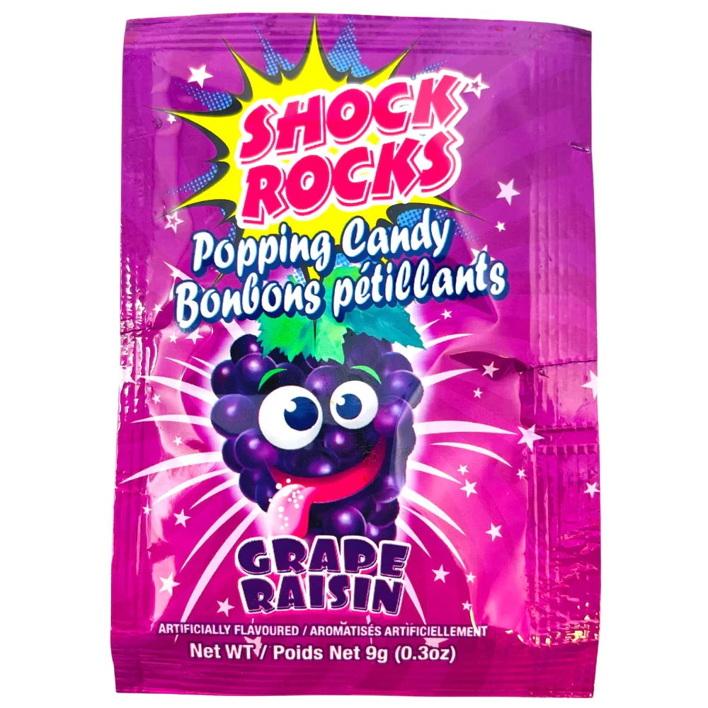 Exclusive Brands Shock Rocks Popping Grape - 24ct