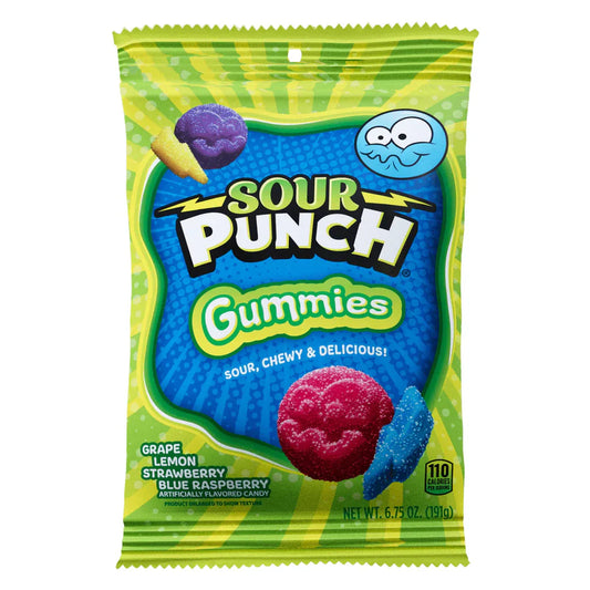Sour Punch Gummies Peg Bag