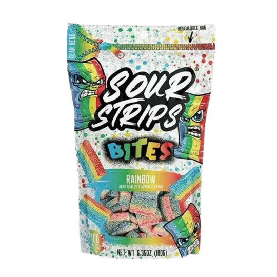 Sour Strips (96g) - Rainbow Bites