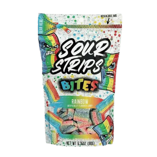 Sour Strips (96g) - Rainbow Bites