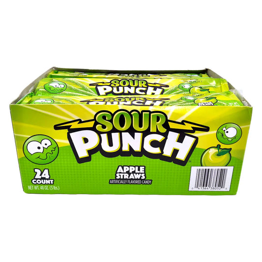 Sour Punch Apple Straws Candy