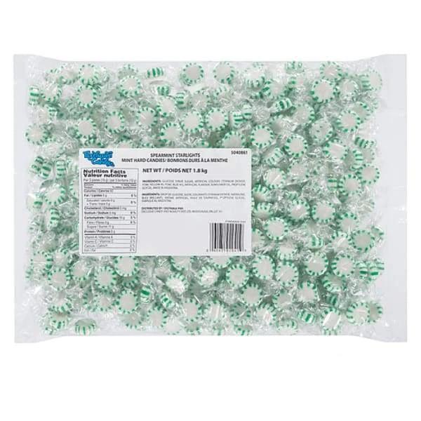 Exclusive Brands Spearmint Starlights Hard Candies 1800g