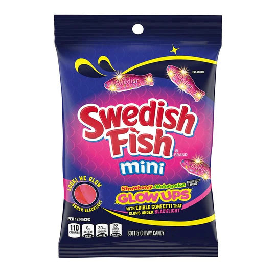 Swedish fish - Glow Ups - Strawberry and Watermelon