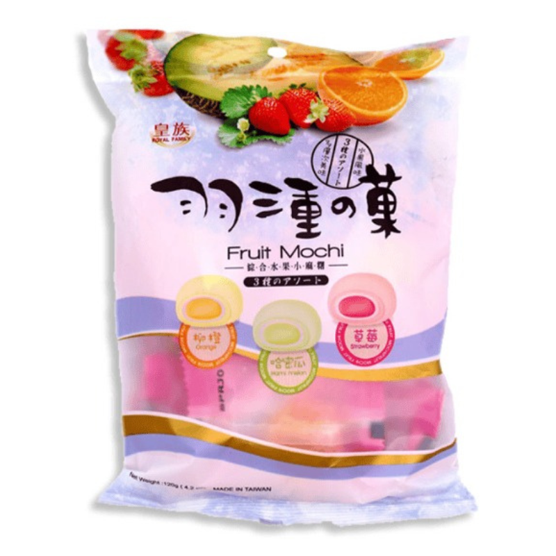 TAIWAN - Royal Family Fruit Mochi - Assorted Peg 119g