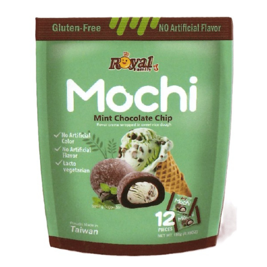 TAIWAN - Royal Family Mochi - MINT CHOCOLATE CHIP SUB 180g