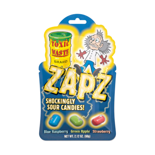 Toxic Waste Zapz Assorted Sour Candies - 60g