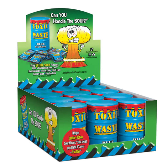 Toxic Waste Blue Sour Candy Drum 42g