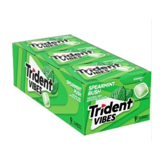 Trident Vibes Wallet Pack - Spearmint Rush 14pcs