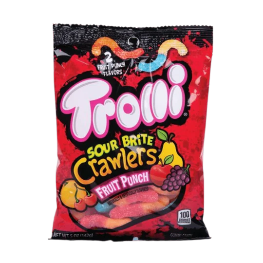 Trolli - Sour Brite Crawlers Fruit Punch 96g