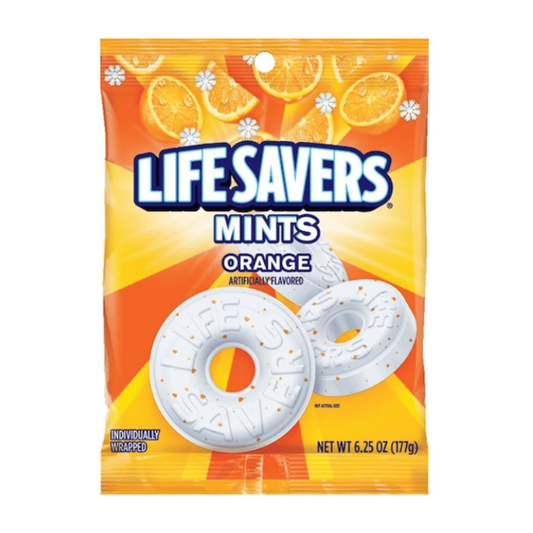 US - Peg Bag - Lifesavers - Orange Mints 177g