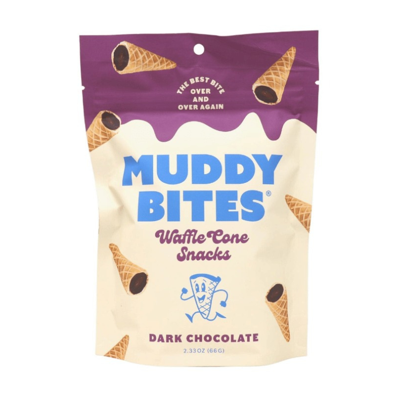 US - Waffle Cone - Muddy Bites - Dark Chocolate 66g