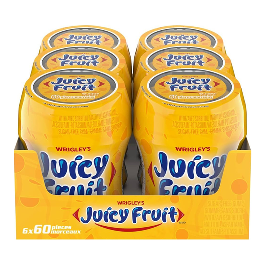 Wrigley's Juicy Fruit Original Gum 60pcs - 6ct